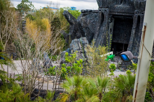 The view of Kong from Camp Jurassic. 