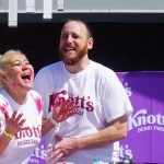 Joey Chestnut and Miki Sudo Knott’s Berry Farm March 19 2016