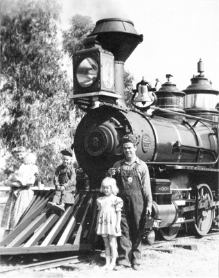 Ward Kimball and the “Emma Nevada” in 1948. Photo courtesy RBIStudio.