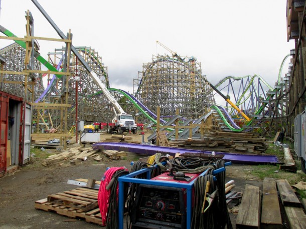 Six Flags Discovery Kingdom Joker Construction