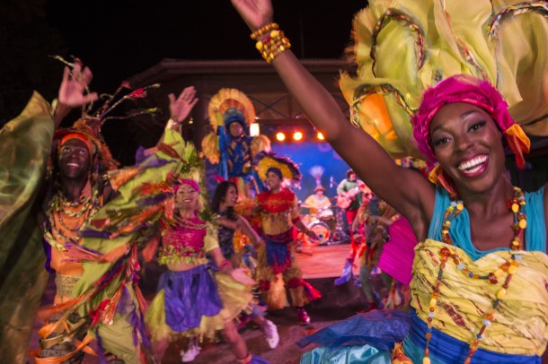 Discovery Island Carnivale at Night at Disney's Animal Kingdom