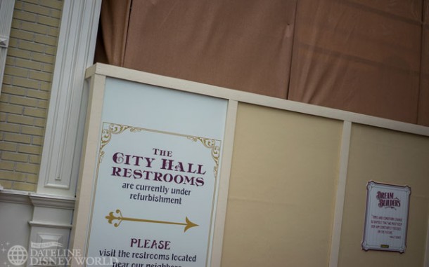 City Hall restrooms are being refurbished.