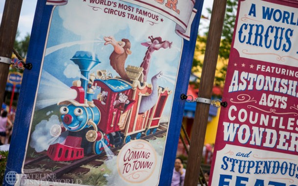 A slight pet peeve here in Storybook Circus. These banners have faded a ton.