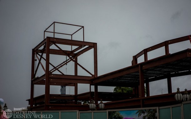 New steel beams rising across from STK.