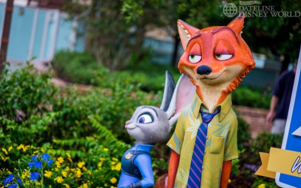 A Zootopia photo op near World of Disney.