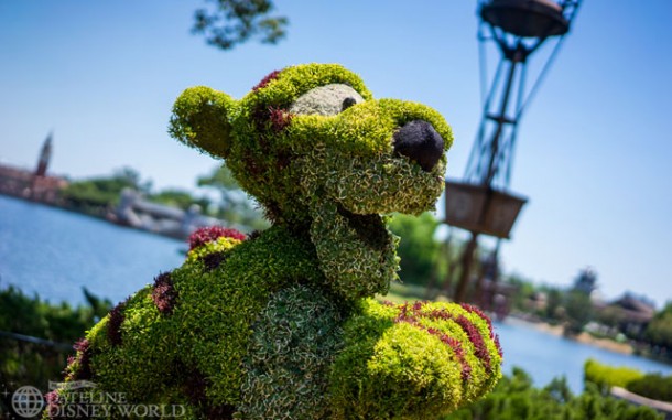 The topiaries are in great shape, even after two months.