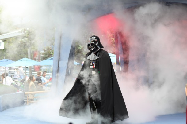 Darth Vader comes out of the temple as the students have to face their fear.