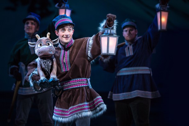 YOUNG KRISTOFF AND SVEN IN 'FROZEN Ð LIVE AT THE HYPERION' -- A new theatrical interpretation for the stage based on DisneyÕs animated blockbuster film, Frozen is now playing at the Hyperion Theater at Disney California Adventure Park. The show immerses audiences in the emotional journey of Anna and Elsa with all of the excitement of live theater, including elaborate costumes and sets, stunning special effects and show-stopping production numbers. (Piotr A. Redlinski/Disneyland Resort)