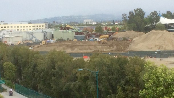 As the dirt moves around the area, is the beginning of a pad for one of the show buildings?