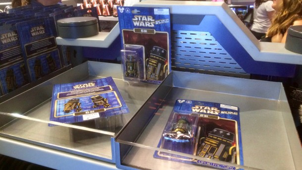 The exclusive R5-M4 action figure was a popular item as well.