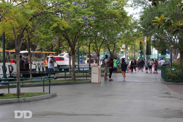 Tram drop-off at Downtown Disney