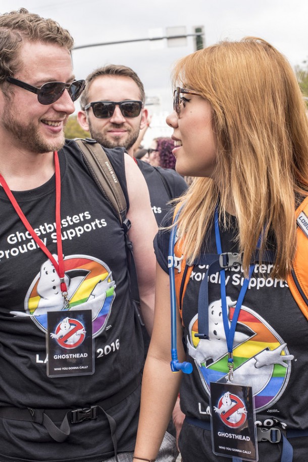 Occasionally, I venture into my other fandoms. I'm proud that Ghostbusters supports L.A. Pride. 