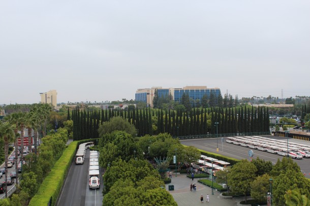 From the Mickey & Friends structure, a view of the future hotel site.