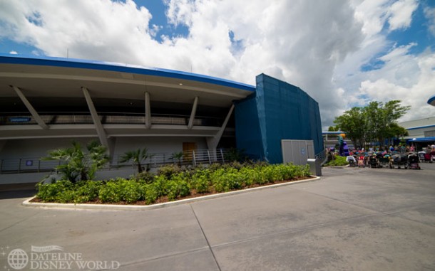 There is some serious paint work happening at Carousel of Progress.