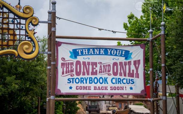 These signs in Storybook Circus are really faded compared to when this area first opened.