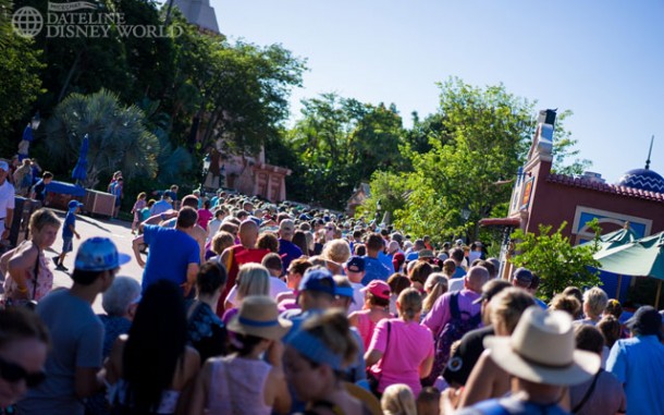 Definitely make sure to either Fastpass this attraction or get there right at park opening and hustle over to World Showcase.