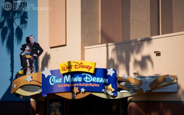 At least for right now, One Man's Dream isn't being subjected to a preview theater for Disney's next movie.