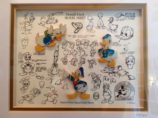 Donald Duck Model Sheet Pin Set 5532-7500