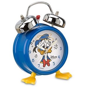 Donald Duck Two Bell Alarm Clock with Feet