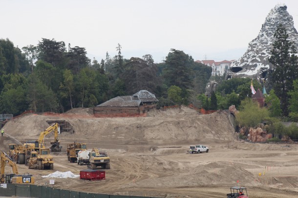 On the backside, the bulldozers have moved ever closer.