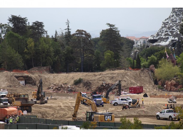From the backside, the area where the Chalet stood since 1956.