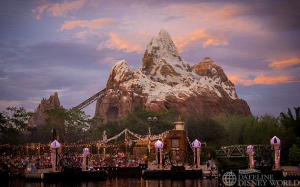 The Jungle Book show is also taking place multiple times a night on the water near Everest.
