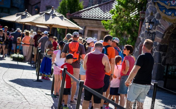 The lines seemed to have calmed down a tiny bit for Frozen Ever After.
