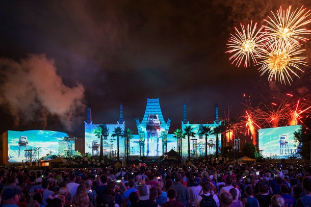 Disney's Hollywood Studios Star Wars fireworks show.