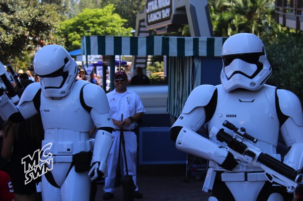 On patrol in Tomorrowland.