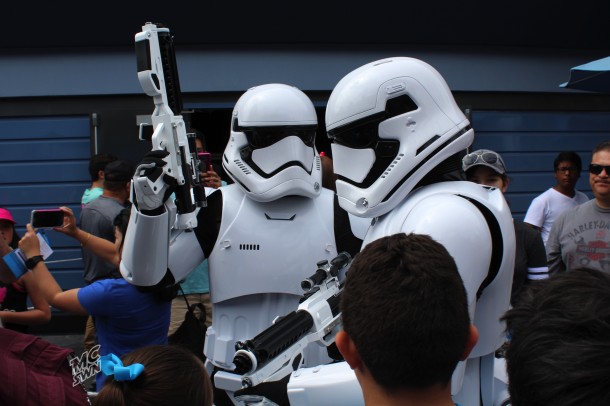 First Order Troops keeping the citizens safe.