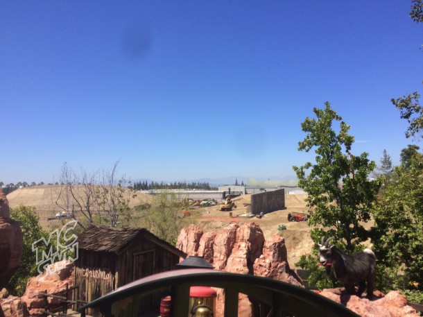 From the Big Thunder Mountain Railroad ride, a view of the first wall. 