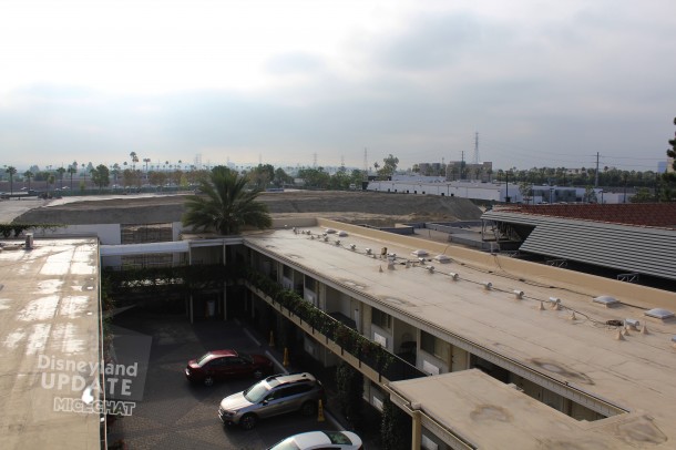 The view of the security gateway from atop the Carousel Inn.