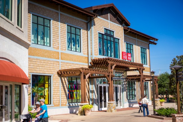 UniQlo takes up an entire block of the Springs.