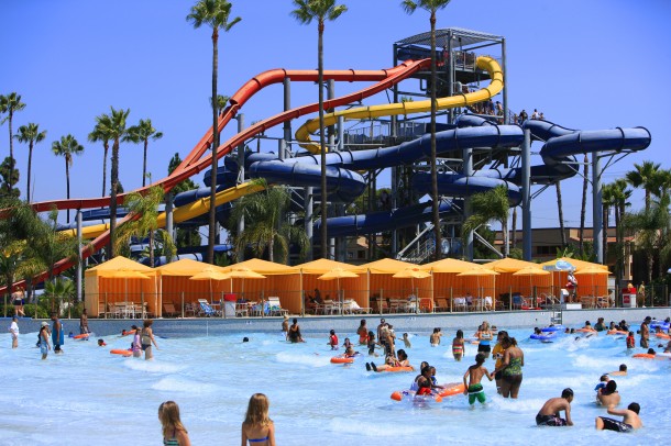 Knott's Soak City Wave Pool and Speed Slides