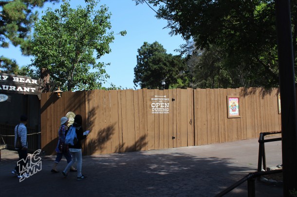 The extended wall.