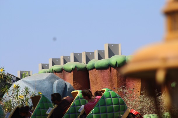 The top of the I-Beams as seen from Toontown.