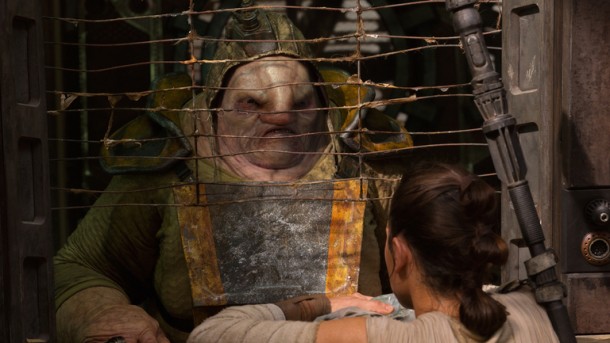 Simon Pegg in The Force Awakens.
