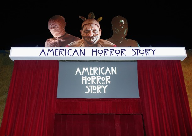 UNIVERSAL CITY, CA - SEPTEMBER 16: A general view of the American Horror Story maze entrance at the Universal Studios "Halloween Horror Nights" opening night at Universal Studios Hollywood on September 16, 2016 in Universal City, California. (Photo by Rich Polk/WireImage)