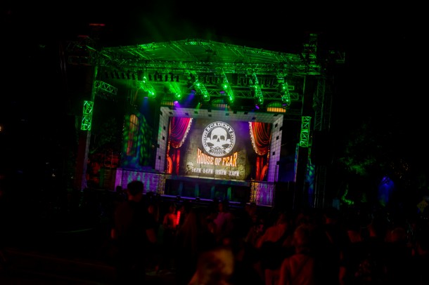 Academy of Villains put on a dance and acrobatic show 3-4 times a night.