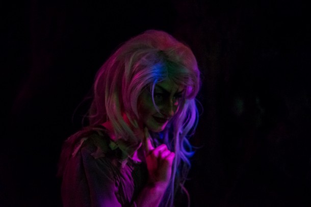 We then moved into Banshee's Lair, the scare zone in Central Park, which is largely themed to monsters.