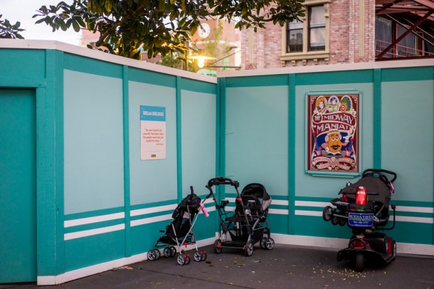 The walls by the old Writer's Stop have been pushed further into guest territory.