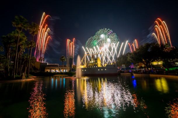 Got the chance to catch the Star Wars fireworks as well.