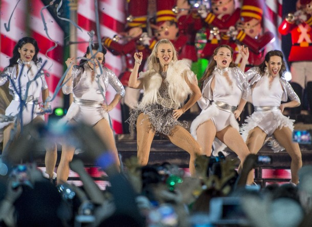THE WONDERFUL WORLD OF DISNEY: MAGICAL HOLIDAY CELEBRATION - "The Wonderful World of Disney: Magical Holiday Celebration" premieres on THANKSGIVING, THURSDAY, NOVEMBER 24 (8:00-10:00 p.m. EST) on the ABC Television Network and on the ABC app. Join Emmy Award-winners Julianne and Derek Hough as they host the magical two-hour special from the Walt Disney World Resort. They join "Descendants 2" star Sofia Carson to kick off the holiday season in a way only Disney can, showcasing extraordinary music performances, special appearances and some unforgettable Disney magic moments. (DISNEY/Kent Phillips) 