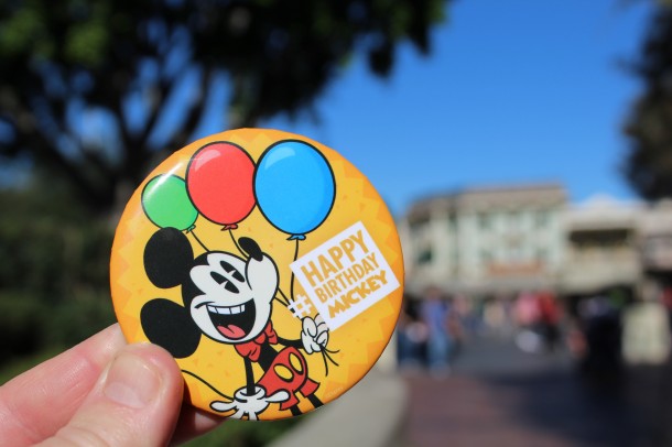 Happy Birthday Mickey Mouse at Disneyland