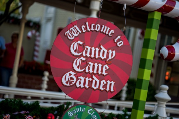 Candy Cane Garden is all setup for Santa meet and greets.