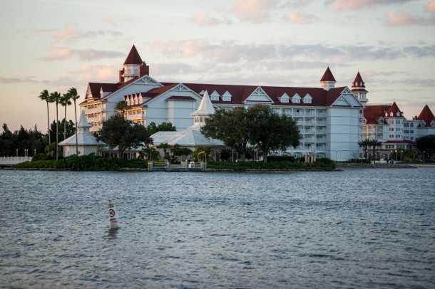 Worth walking over to the Grand Floridian at sunset to get the nice views.