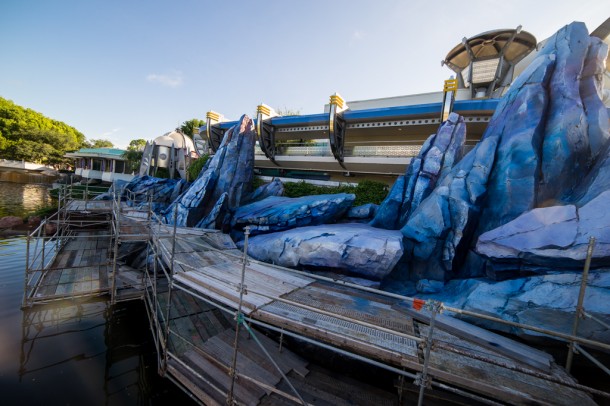 Tomorrowland's rocks are now blue!