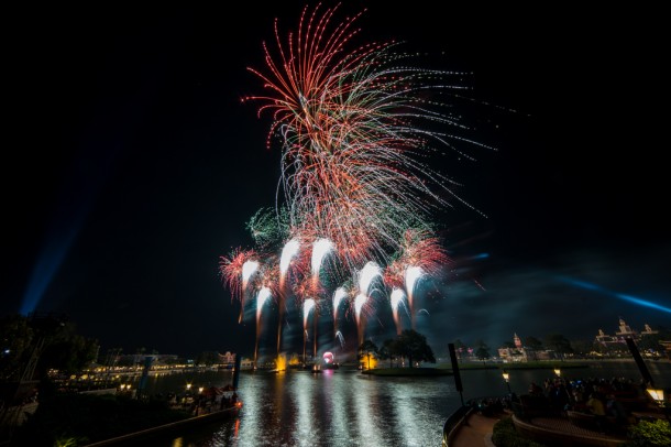 The special Peace on Earth fireworks tag runs through the New Year after the traditional Illuminations.