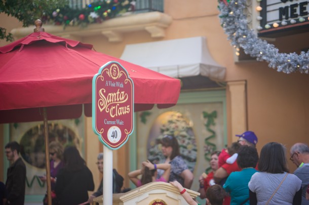 There is a Santa Claus meet and greet on Sunset Blvd.