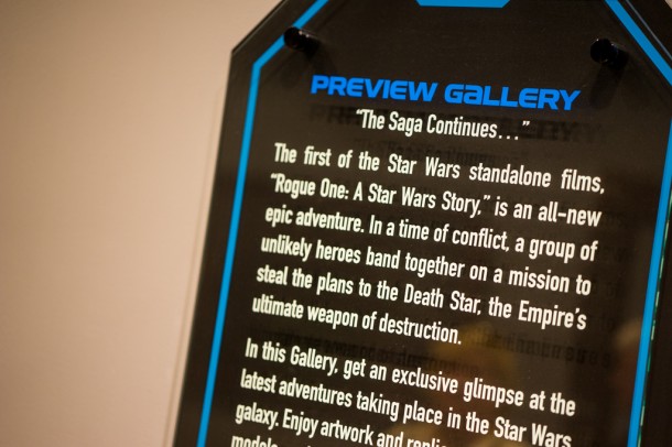 The preview gallery that had The Force Awakens props now has Rogue One props.